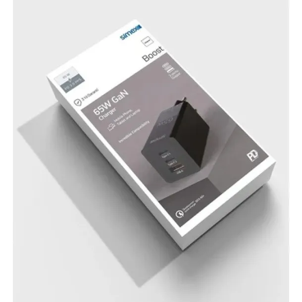 Simex Universal Sps-06 Boost 2 Adet Type-C 1 Adet USB Qc 3.0 65W Şarj